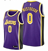 Lakers 0 Russell Westbrook Purple Nike Swingman Jersey,baseball caps,new era cap wholesale,wholesale hats